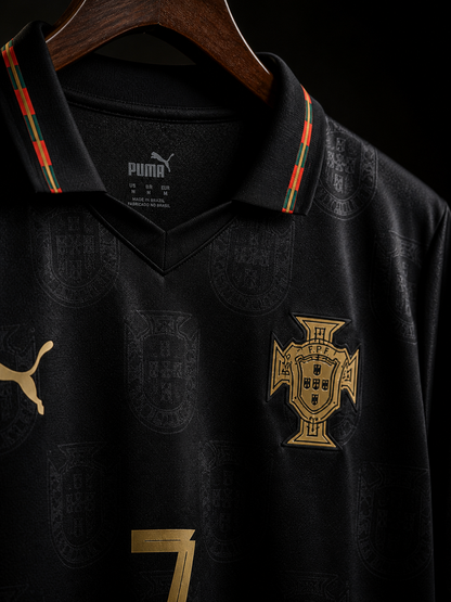 🔥Liquidacion de Stock l CAMISETA NEGRA PORTUGAL l ¡Aprovecha ya!⚡️