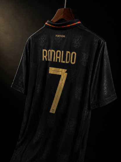 🔥Liquidacion de Stock l CAMISETA NEGRA PORTUGAL l ¡Aprovecha ya!⚡️